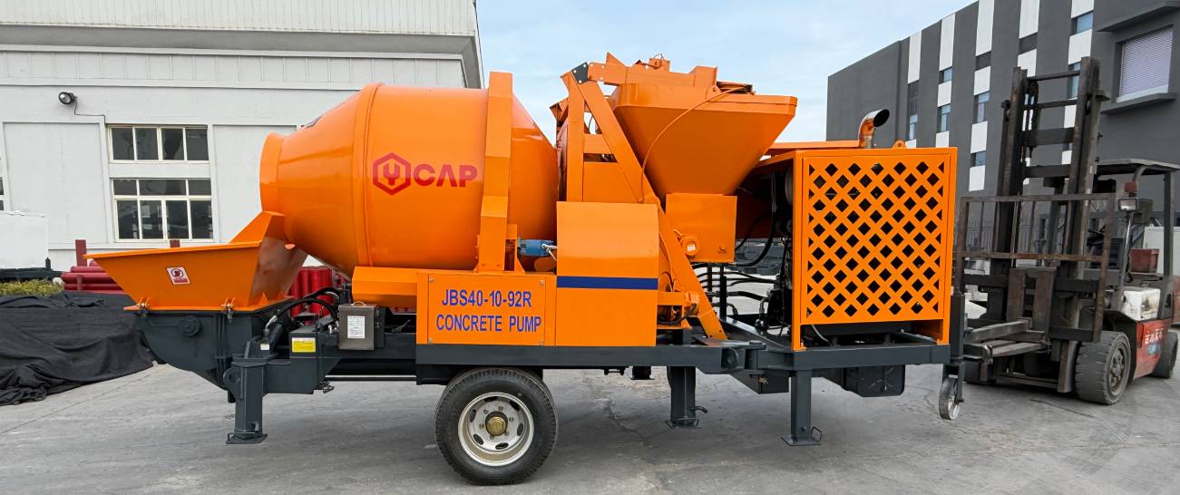 Factory Testing of Concrete Mixing Pump
